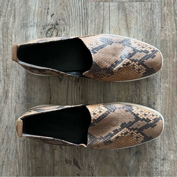 Vince Snakeskin Platform Slip-on Sneaker - Picture 2 of 9